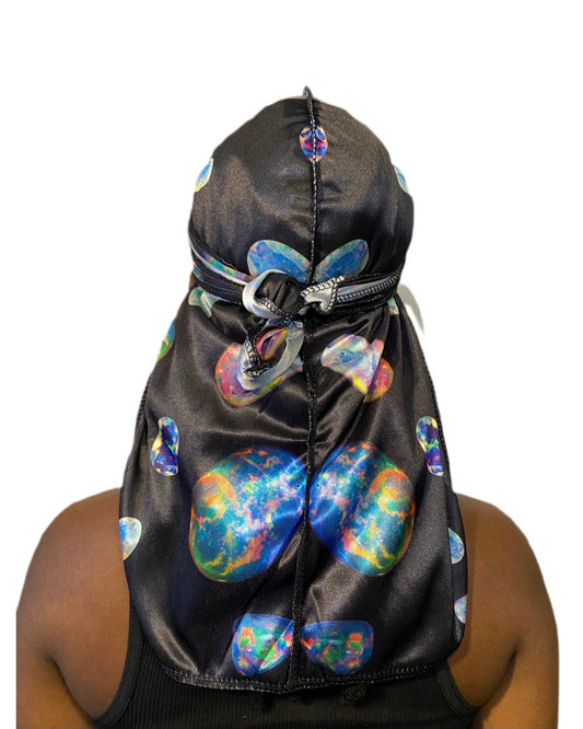 Silky Opal Durag (Black)